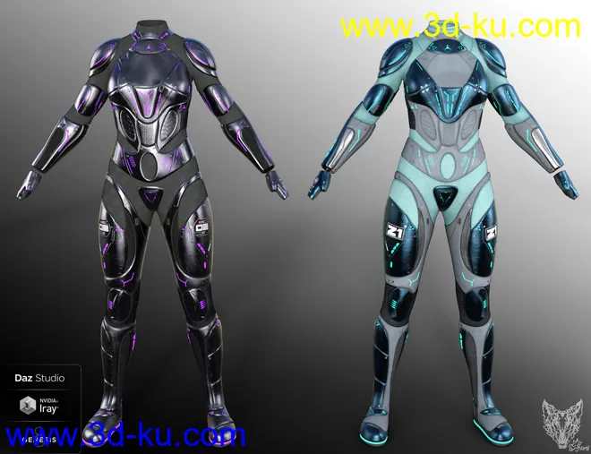 Sci-Fi Outfit 02模型的图片14
