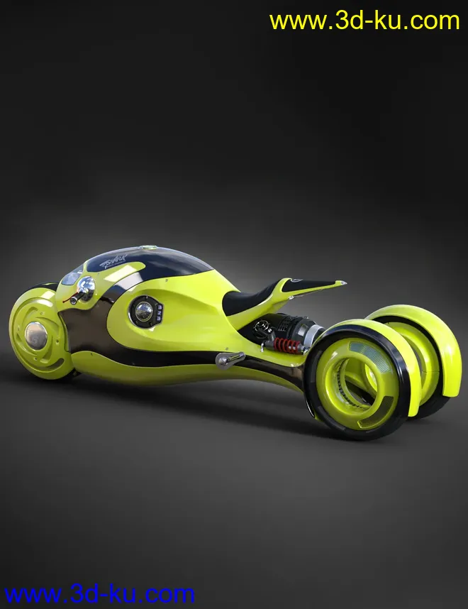 Sci-Fi Shark Motorcycle模型的图片3