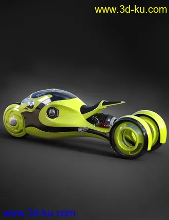 3D打印模型Sci-Fi Shark Motorcycle的图片
