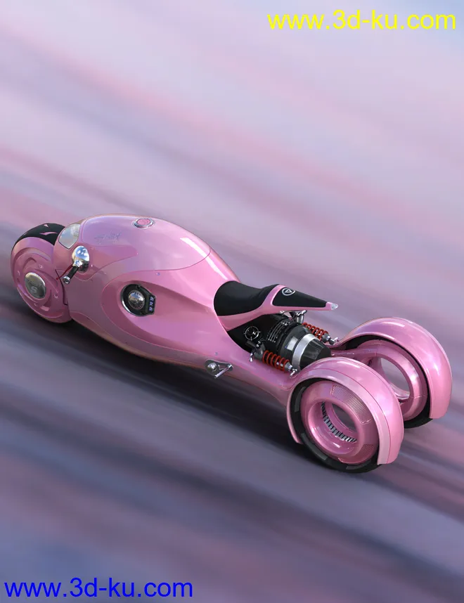 Sci-Fi Shark Motorcycle模型的图片5