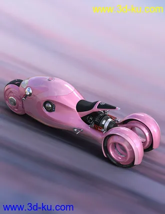 3D打印模型Sci-Fi Shark Motorcycle的图片