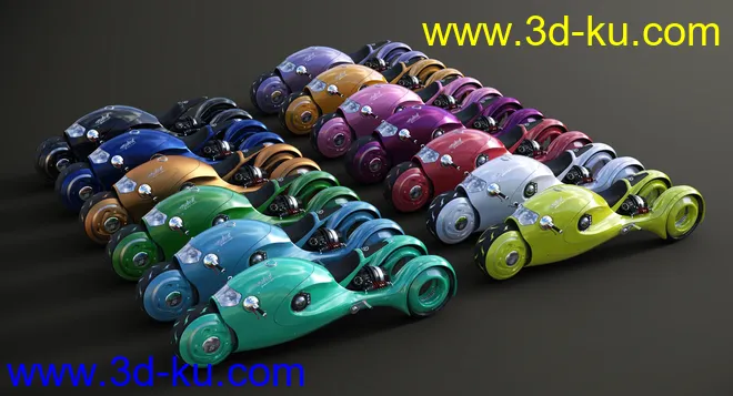 Sci-Fi Shark Motorcycle模型的图片9