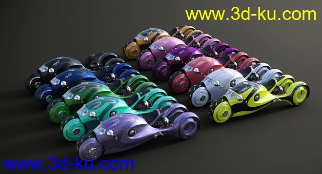 Sci-Fi Shark Motorcycle模型的图片10