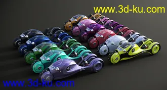 3D打印模型Sci-Fi Shark Motorcycle的图片