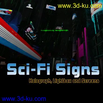 3D打印模型Sci-Fi Signs的图片