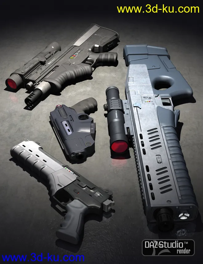 SciFi Weapons Collection模型的图片2