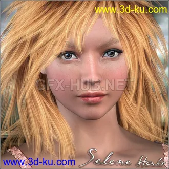 3D打印模型Selene Hair的图片
