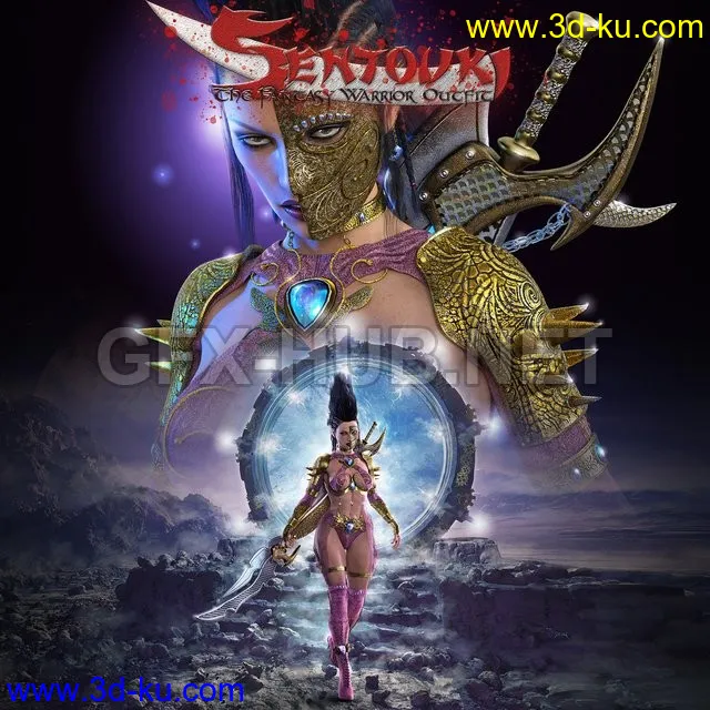 Sentouki The Fantasy Warrior Outfit模型的图片1