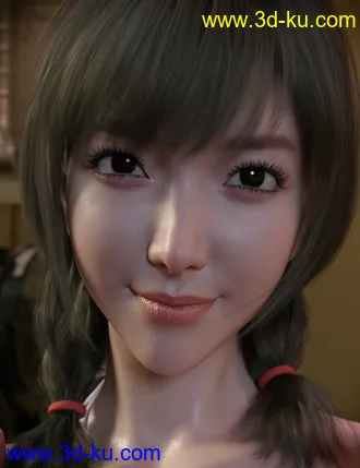 3D打印模型Seo Hyun Character with Hair for Genesis 8 and 8.1 Female的图片