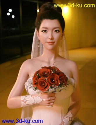 3D打印模型Seo Hyun Character with Hair for Genesis 8 and 8.1 Female的图片