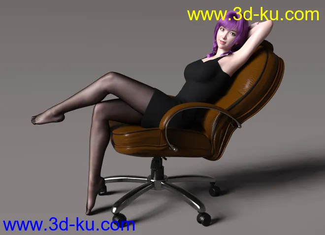 Seo Hyun Character with Hair for Genesis 8 and 8.1 Female模型的图片6