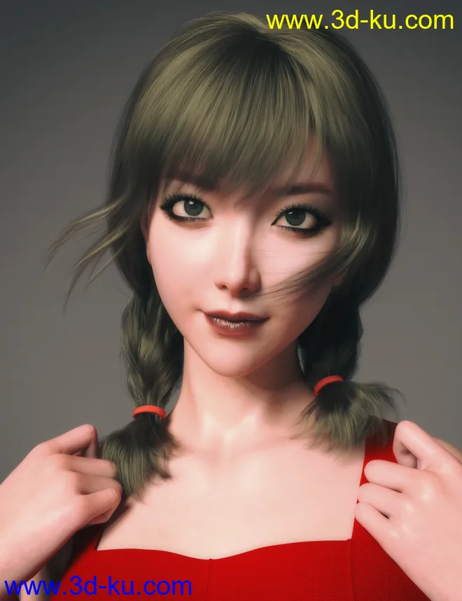 Seo Hyun Character with Hair for Genesis 8 and 8.1 Female模型的图片7