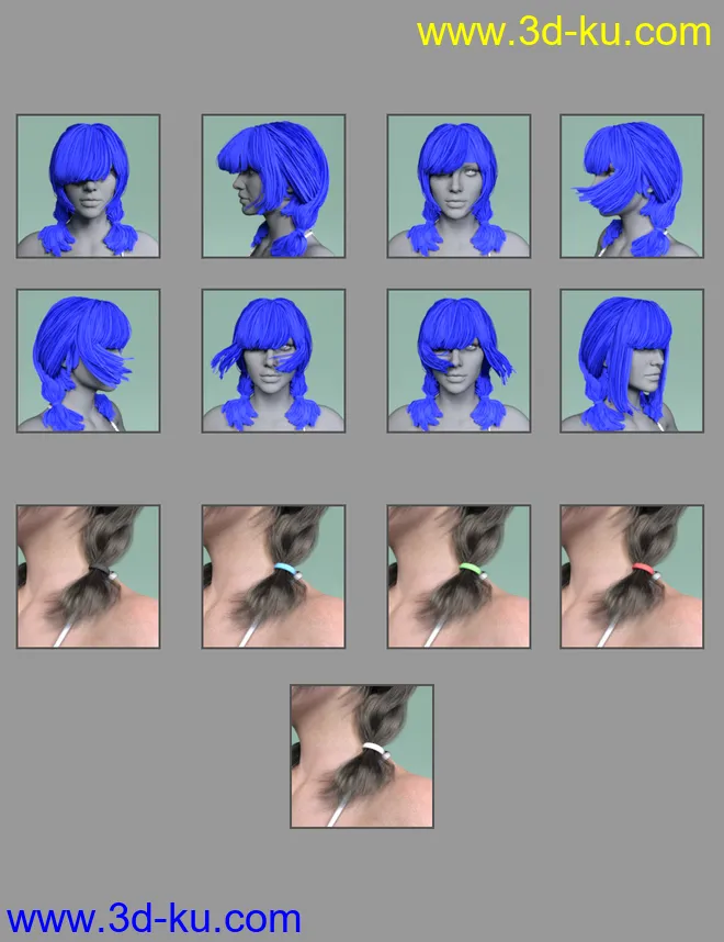 Seo Hyun Character with Hair for Genesis 8 and 8.1 Female模型的图片15