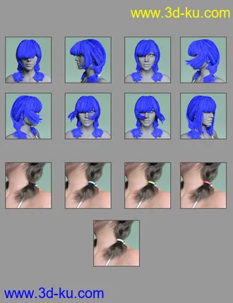 3D打印模型Seo Hyun Character with Hair for Genesis 8 and 8.1 Female的图片