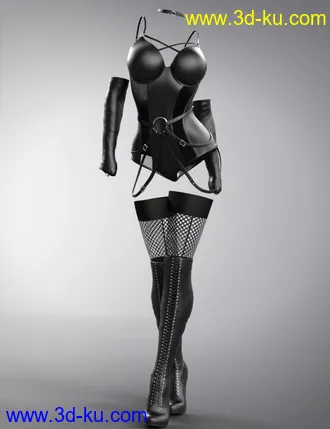 3D打印模型Sexy Leather for Genesis 8 and Genesis 8.1 Females的图片