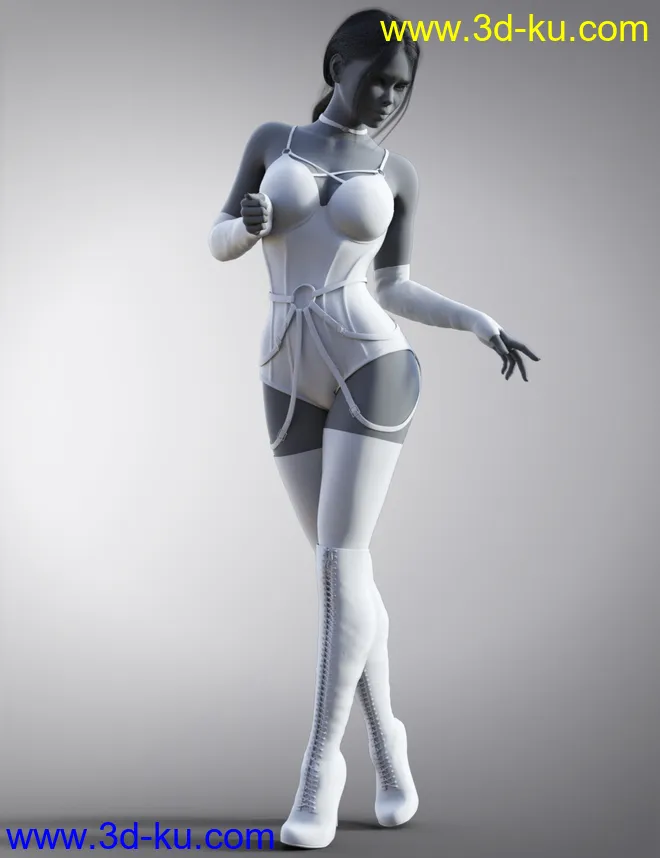 Sexy Leather for Genesis 8 and Genesis 8.1 Females模型的图片8