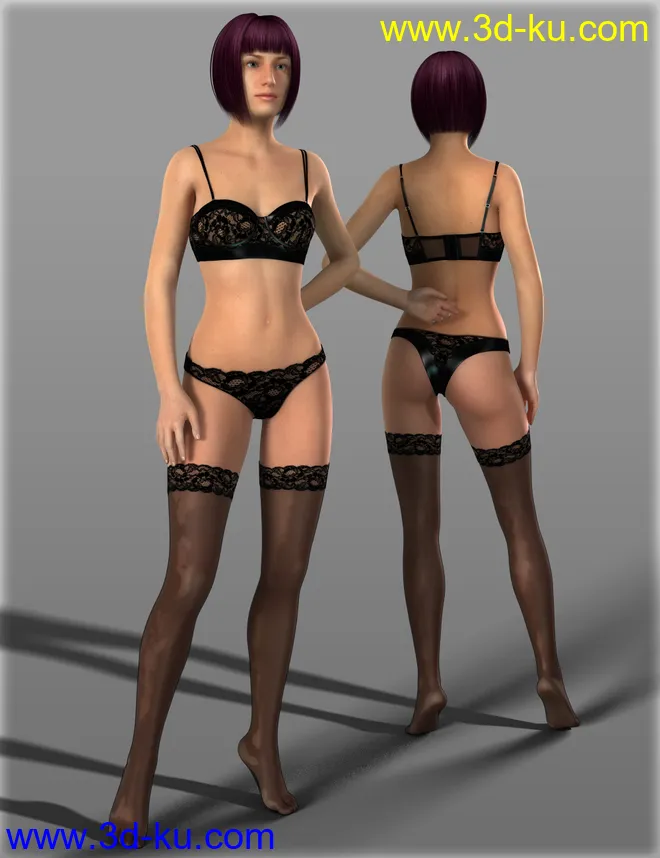 Sexy Nurse Underwear for Genesis 2 Female(s)模型的图片2