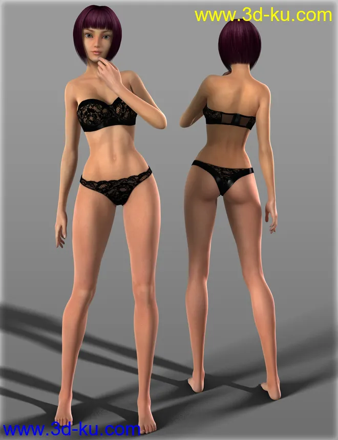 Sexy Nurse Underwear for Genesis 2 Female(s)模型的图片5