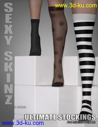 3D打印模型Sexy Skinz - Ultimate Stockings for Genesis 8 Female的图片