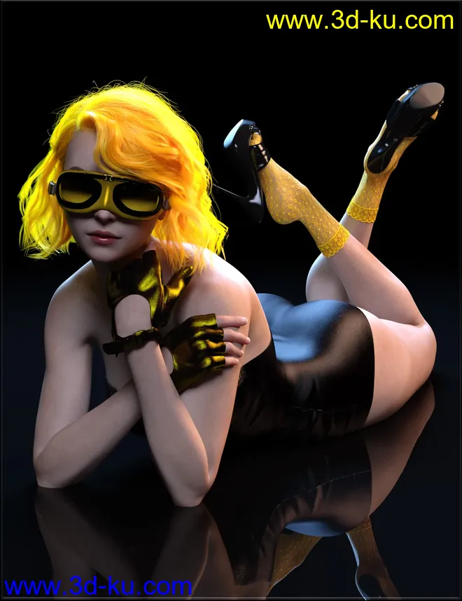 Sexy Skinz - Ultimate Stockings for Genesis 8 Female模型的图片3