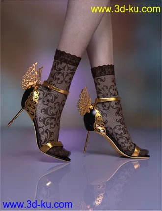 3D打印模型Sexy Skinz - Ultimate Stockings for Genesis 8 Female的图片