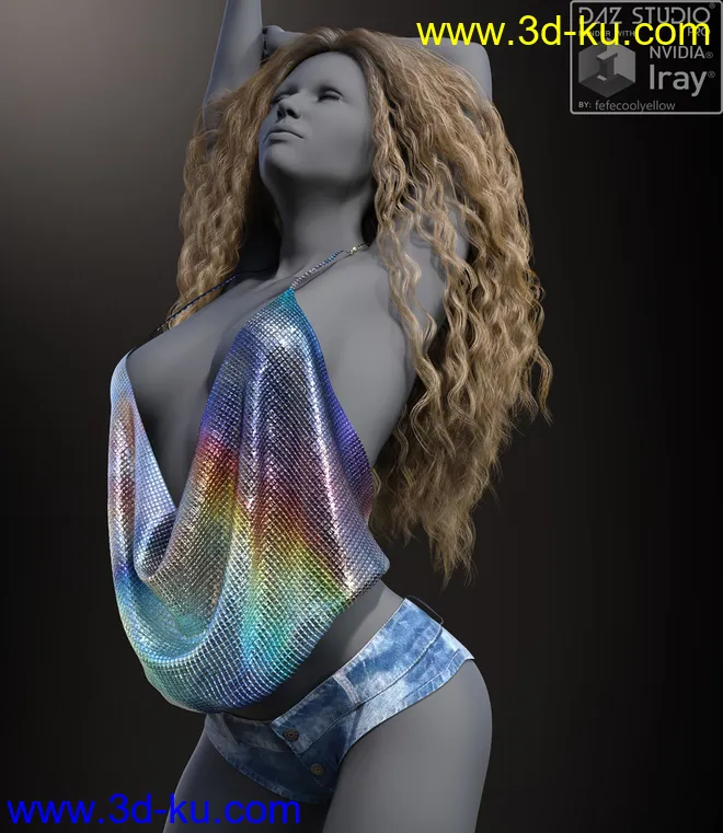 Sexy Woman dForce outfit for G8F模型的图片1