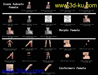 3D打印模型SF Ball Jointed Dolls for Genesis 8 and 8.1的图片