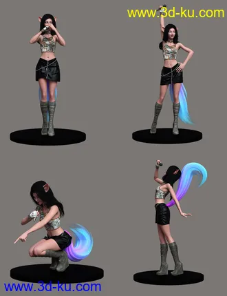 3D打印模型She´s a Star Hierarchical Poses for Kiko 8.1的图片