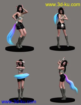 3D打印模型She´s a Star Hierarchical Poses for Kiko 8.1的图片