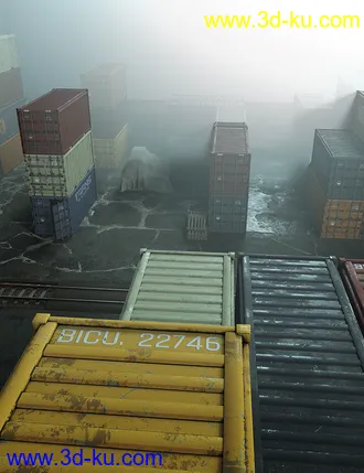 3D打印模型Shipping Yard Construction Set的图片