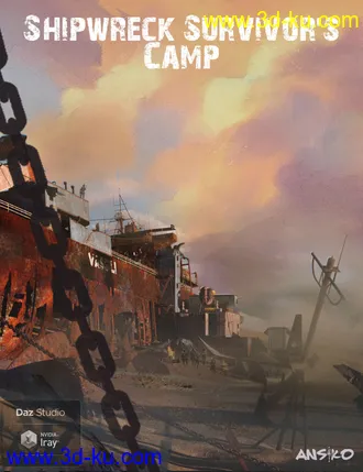 3D打印模型Shipwreck Survivors Camp的图片