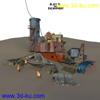 3D打印模型Shipwreck Survivors Camp的图片