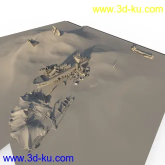 3D打印模型Shipwreck Survivors Camp的图片
