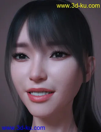 3D打印模型Shirley Lee Character with Hair for Genesis 8 and 8.1 Female的图片