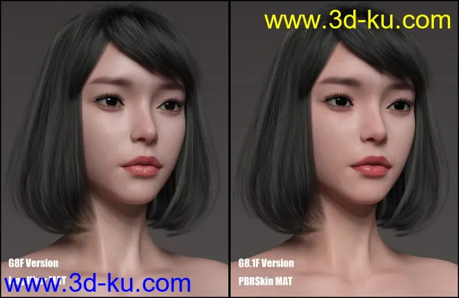 Shirley Lee Character with Hair for Genesis 8 and 8.1 Female模型的图片6