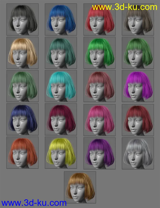 Shirley Lee Character with Hair for Genesis 8 and 8.1 Female模型的图片11