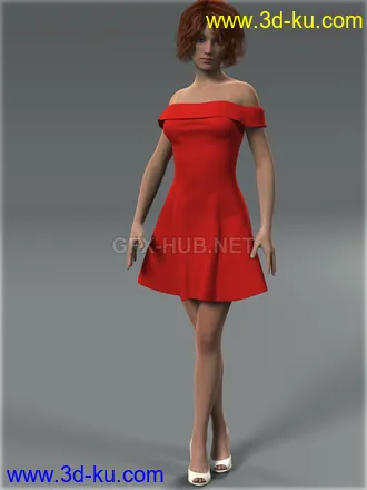 3D打印模型Shoulder Dress for G2F的图片