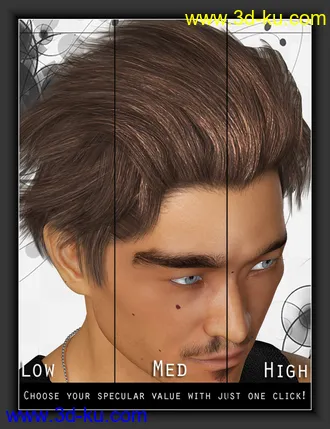 3D打印模型ShoXoloR for North Hair的图片