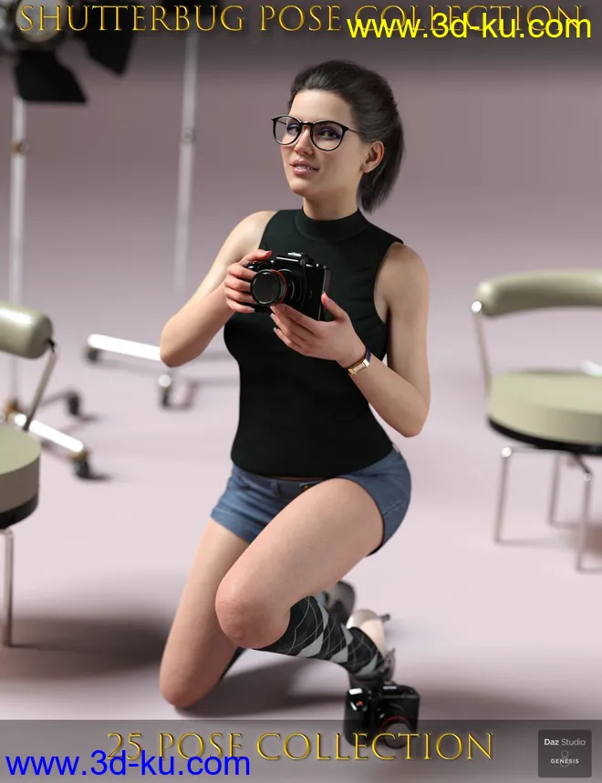Shutterbug Pose Collection for Genesis 8 Female模型的图片1