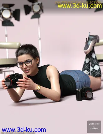 3D打印模型Shutterbug Pose Collection for Genesis 8 Female的图片