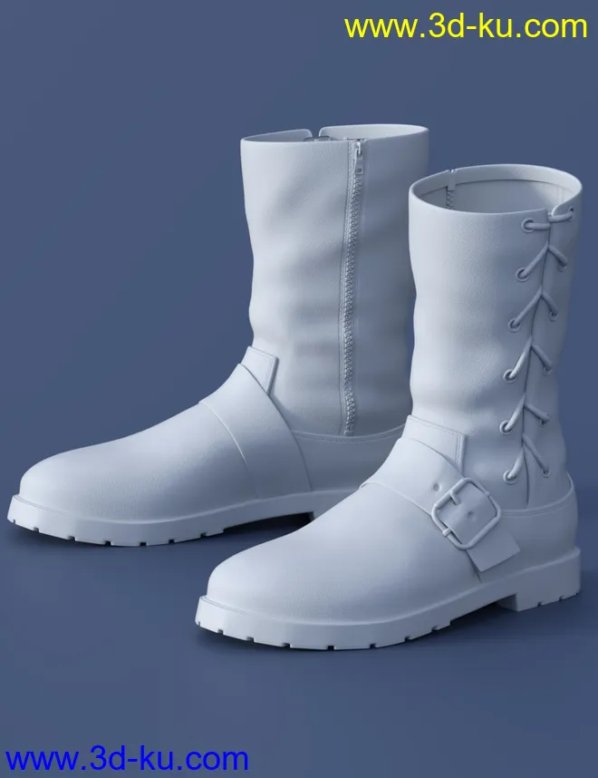 Side Laced Boots for Genesis 8 Female模型的图片6