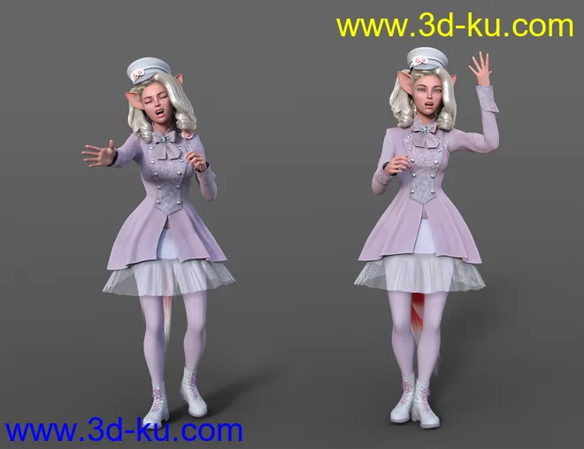 Singing Animations for Genesis 8.1 Female and Kiko 8.1模型的图片3