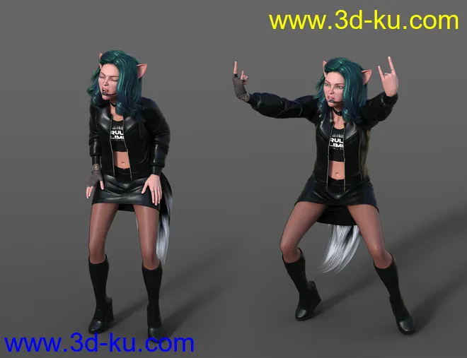 Singing Animations for Genesis 8.1 Female and Kiko 8.1模型的图片5