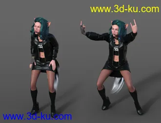 3D打印模型Singing Animations for Genesis 8.1 Female and Kiko 8.1的图片