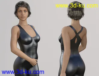 3D打印模型Skinny Jumpsuit and Heeled Sandal for Genesis 8 Female(s)的图片