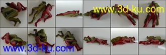 3D打印模型Sleeping Pose Pairs Volume 2 for Genesis 8的图片