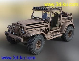 3D打印模型Snake Wrangler Truck的图片