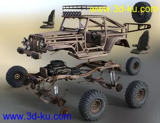 3D打印模型Snake Wrangler Truck的图片