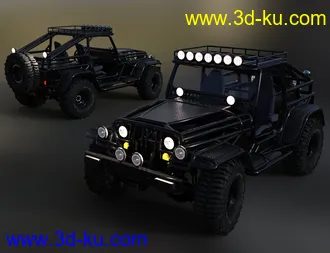 3D打印模型Snake Wrangler Truck的图片