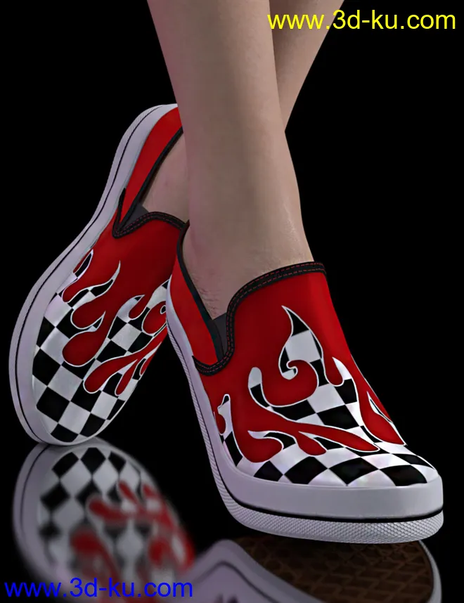 Sneakers for Genesis 8.1 & Victoria 8.1模型的图片1